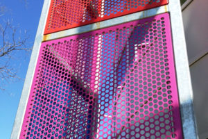 Perforated Steel Panels for an Elementary School
