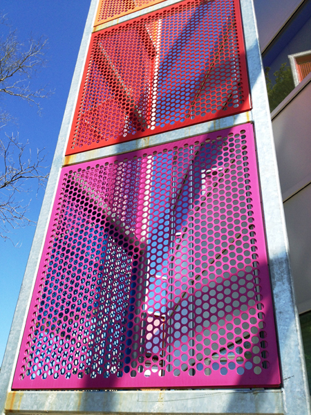 Perforated Steel Panels for an Elementary School